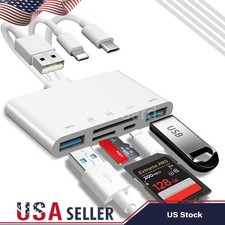 5 in 1 Memory Card Reader USB 3.0 OTG Adapter SD Card Reader For iPhone iPad US