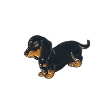 Dachshund Cucciolo Distintivo Spilla Smaltata Carino Bassotto Weiner Cane Regalo