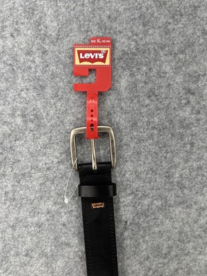 NWT Levi's Men's Size XL 42-44 BLACK Synthetic Leather Belt 11LP020086 MSRP $36