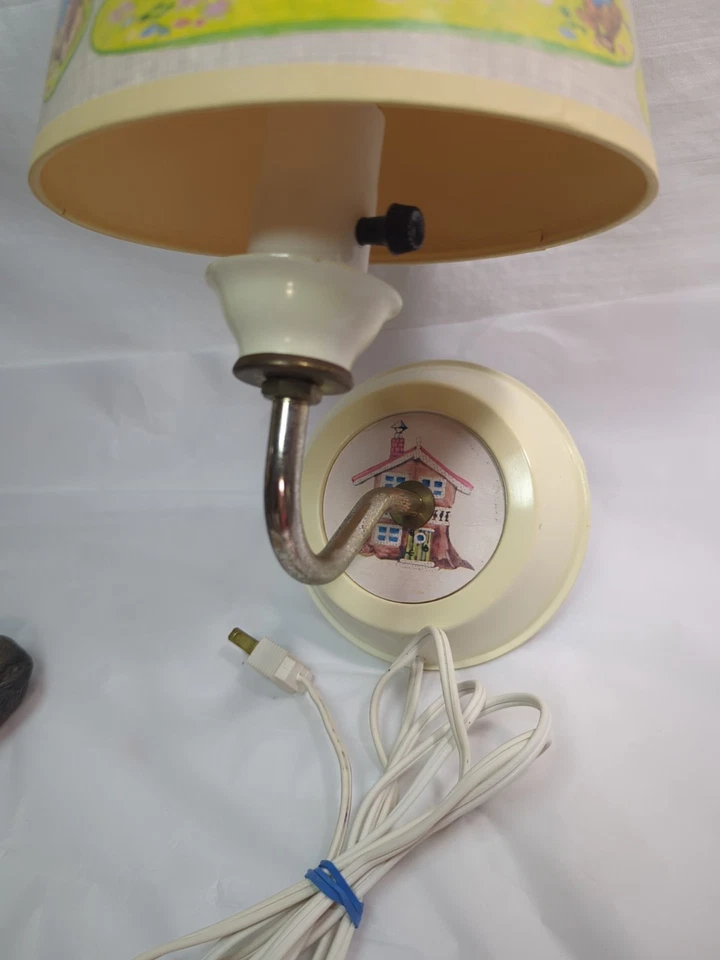 Lámpara de Pared Vintage Osos Años 60 Infantil Guardería Luz de Pared Luz de Noche Retro  Foto 4 de 4