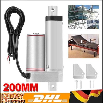 1000N Linear Actuator 12V DC Verstellantrieb Linearmotor Wenig Lärm 200mm DHL