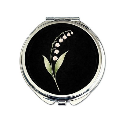 May Birth Flower Compact Mirror Lily of the Valley Gift for Her Birthday
