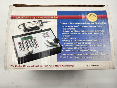 NEW Digitrax Zephyr Xtra DCC 3.0 AMP Starter Set COMPLETE Excellent Box