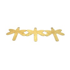 Handmade Brass Dragonfly Charms E-Coated Gold Finish or Silver Plated 42 39