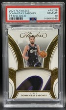 2024-25 Panini Flawless - Domantas Sabonis Game-Worn Jumbo Patch Gold /10 POP 1