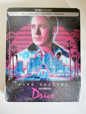 Drive 2011 Steelbook: 4K, Blu Ray, Digital Sealed New Mint US Ships in Box