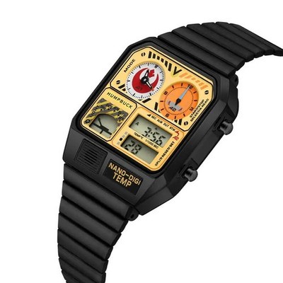 Humpbuck 33 mm schwarz Star Wars Flieger Digital Multinational LED Uhr