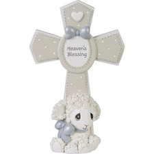 Precious Moments Heaven  s Blessing Baptism Cross, 6.5"H