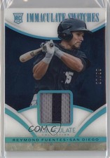 2014 Panini Immaculate Swatches Prime 27/99 Rey Fuentes Reymond #85 0v1