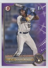 2022 Bowman Prospects Purple Border 232/250 Hendry Mendez #BP-88 11qz