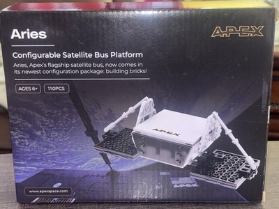 NEW SEALED Apex Aries Satellite Bus 110 Pc Building Blocks Model Bricks US50