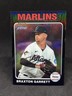 2024 Topps Heritage - Braxton Garrett #319 Chrome Black Refractor /75