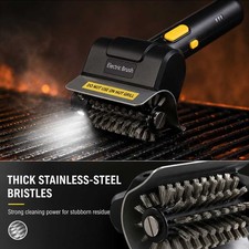 Cordless Electric BBQ Grill Cleaner Spinning Brush Bristle Free Rechargeable AUS