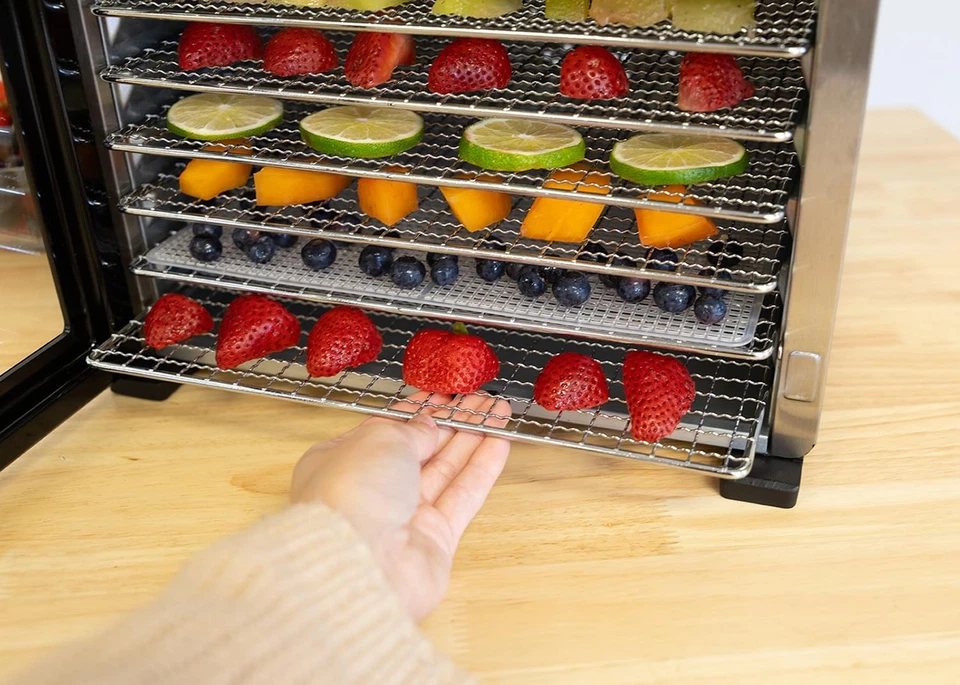 8-Tray Stainless Steel Food Dehydrator – Digital Timer, Temp Control, Inner L... - Image 3 of 4