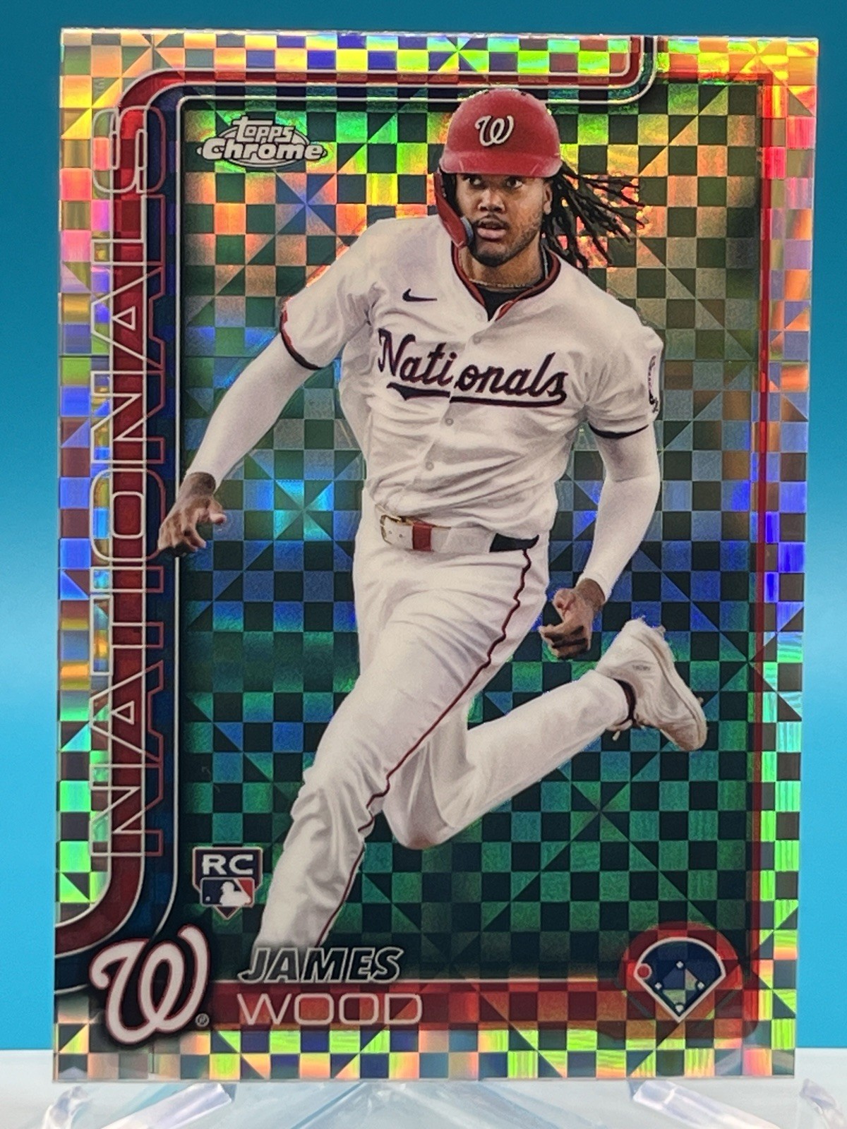 2025 Topps Chrome - James Wood #132 X-Fractor (RC)