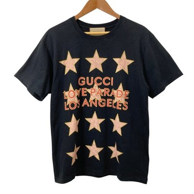 GUCCI LOVE PARADE LOS ANGELES Print T-Shirt, Size XS Black. 615044