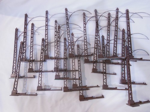 6000 LGB Catenary Wire Mast brown lot 21 masts G scale c