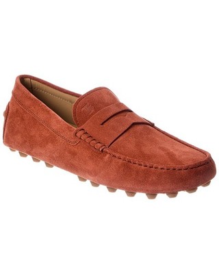 Tod's Gommino Suede Moccasin Men's Orange 9