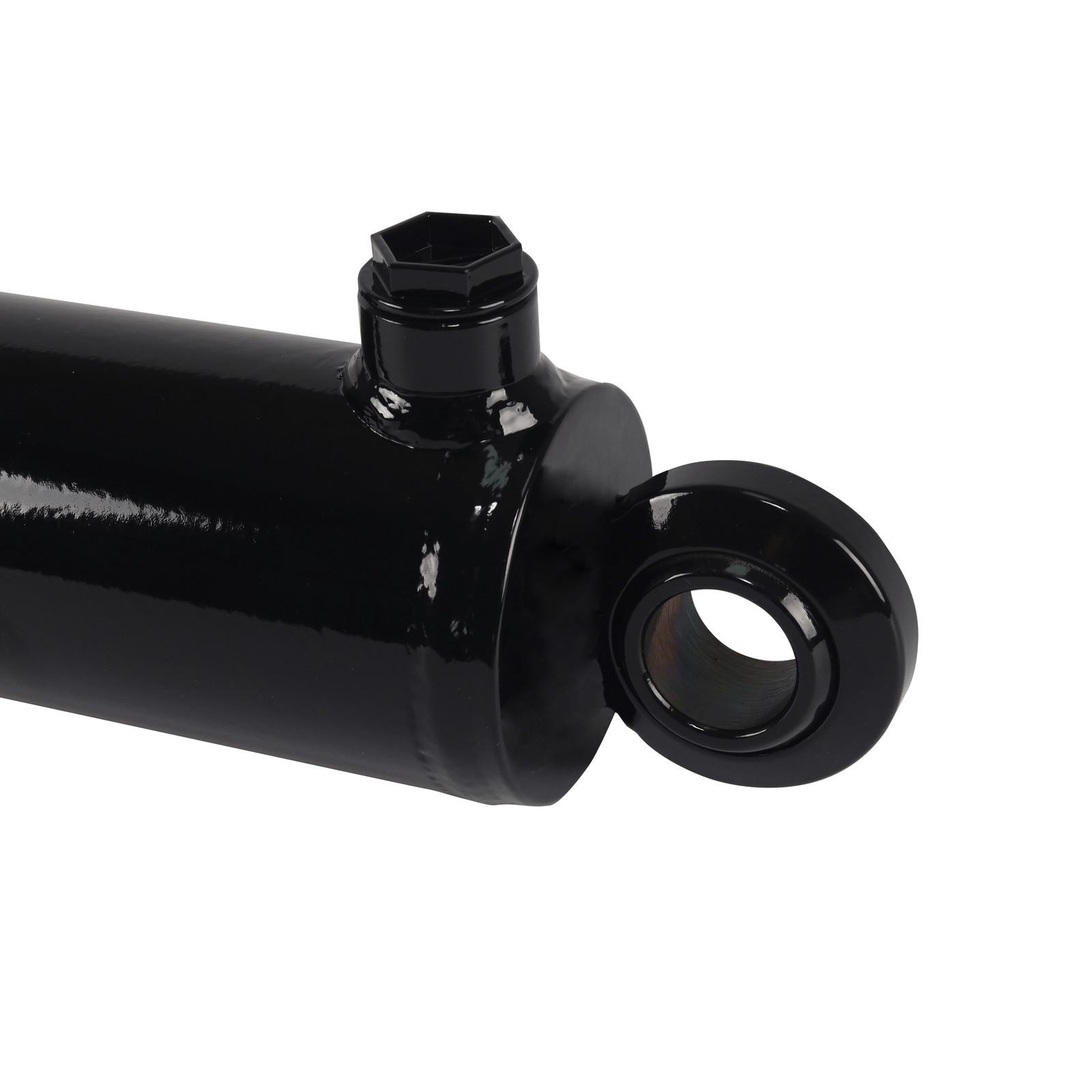 Hydraulic Cylinder Welded Double Acting 2.5" Bore 10" Stroke Swivel Ball/Eye