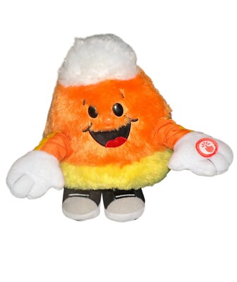 Hallmark Halloween Candy Corn Dancing and Singing Tricky Treat Stuffed 10''Works!