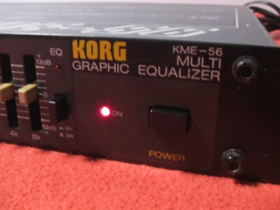 Korg KME-56 Multi graphic equalizer Rare Vintage Japan Tested 100V