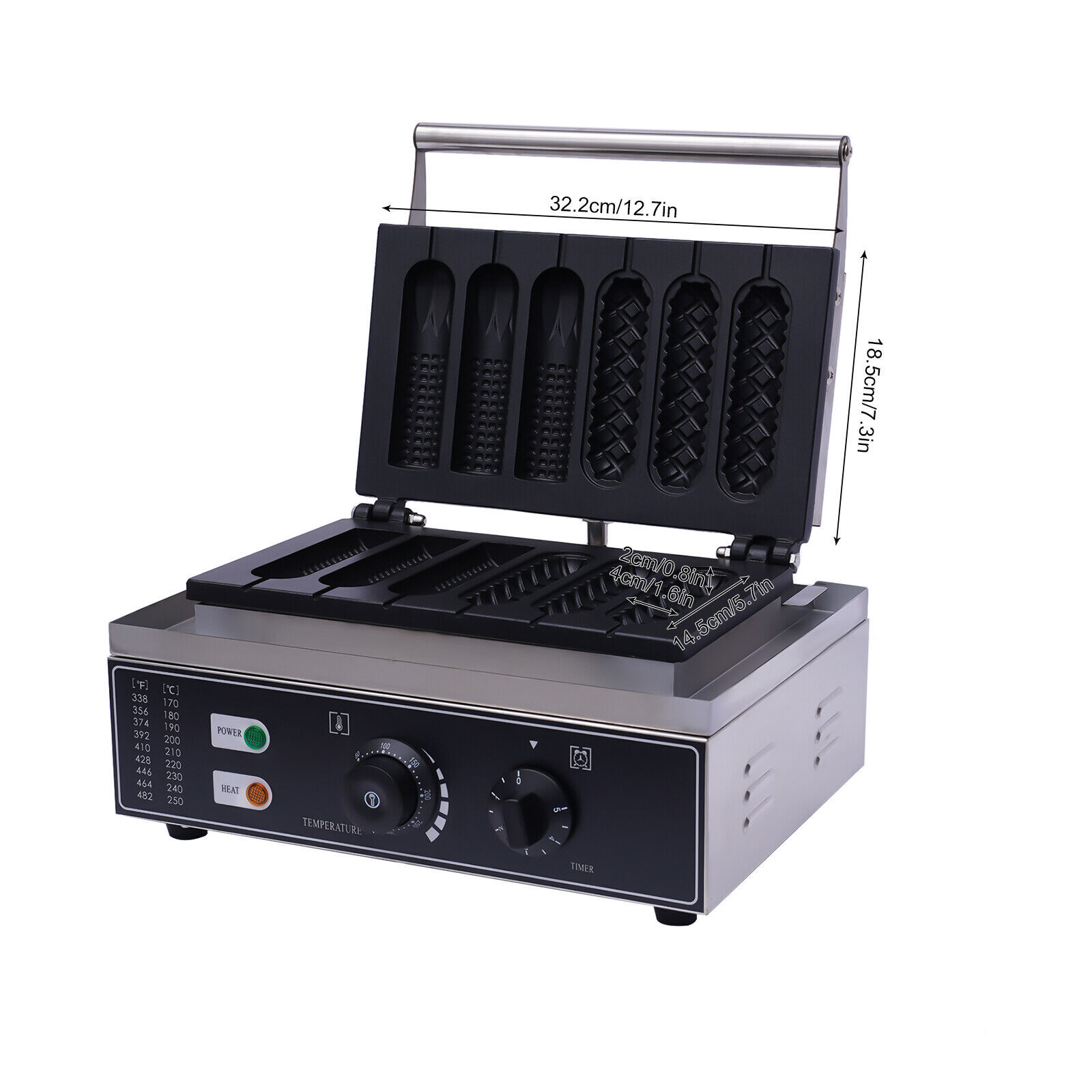 Commercial Electric Waffle Maker Hot Dog French Muffin Machine Corn Dog Maker