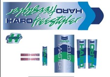 Haro Freestyler Master 1986 Decal Set On Chome old school BMX Restoration