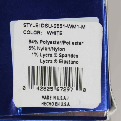 MEDLINE Dr. Scholl's Size Medium Diabetic White Ankle Socks DSU-2051-WM1 - Picture 3 of 5