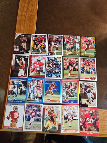 JERRY RICE - **Menge 20 verschiedene (1 Einlage)** - 49'ers - (alle NRMT-NEUWERTIG)