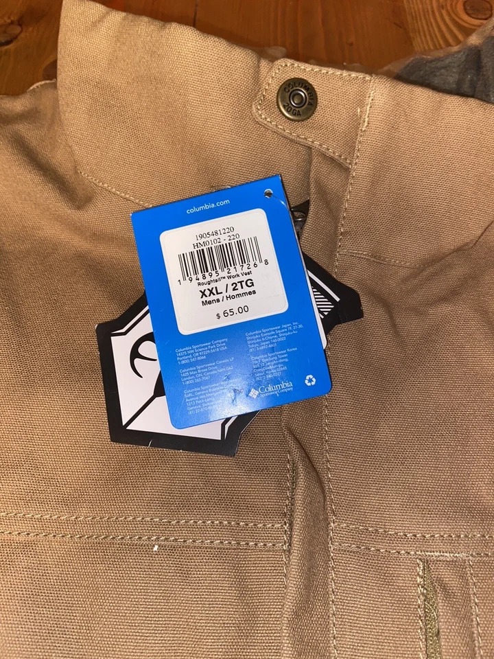 NWT Columbia PHG Roughtail Work Vest Men’s XXL Duck Realtree Edge Hunting 2X - Image 3 of 4