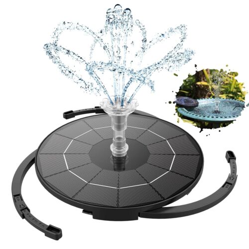 Solar Springbrunnen mit 3.5W,mit Fester Halterung,8Fontänenstile für Gartenteich - Bild 6 von 9