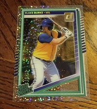 2025 Panini Donruss Clearly Sparkle Rated Prospect Blake Burke SSP 03/10 #179 RC