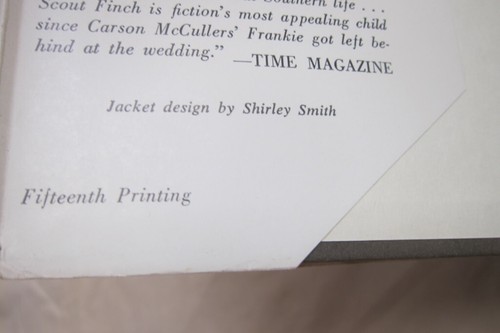 To Kill A Mockingbird by Harper Lee, First Edition 15th Impression printing - Picture 6 of 9