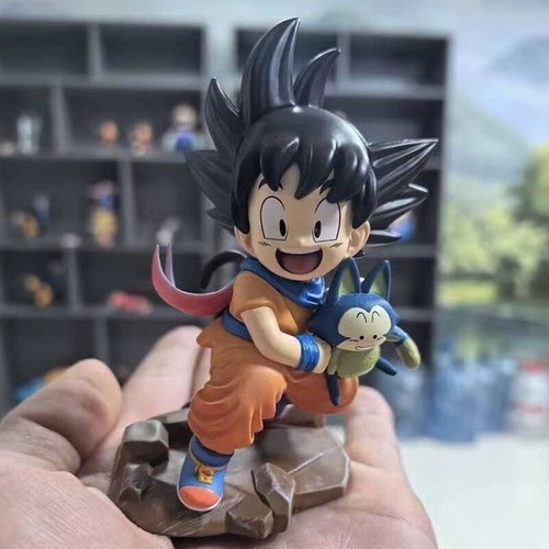 Dragon Ball Childhood Goku Holding Puar Figure Model Ornament Display Piece Box - Picture 1 of 2