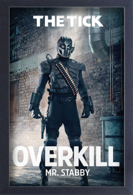 THE TICK OVER KILL 13x19 FRAMED GELCOAT COMIC TELEVISION FUNNY