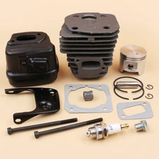 BIG BORE 45mm Cylinder Piston Muffler Kit Fit Husqvarna 350 353 346 XP 537253002