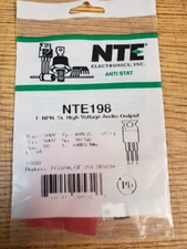NTE NTE198 T-NPN, SI, High Voltage Audio Output