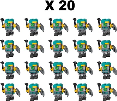 20 X LEGO STAR WARS GNK GONK DROID DUNKEL TÜRKIS + WERKZEUGE - SELTEN - 75522 - NEU