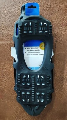 CARTREND Schuh-Spikes für Schnee und Eis, Steigeisen, S (35 - 39), Schwarz