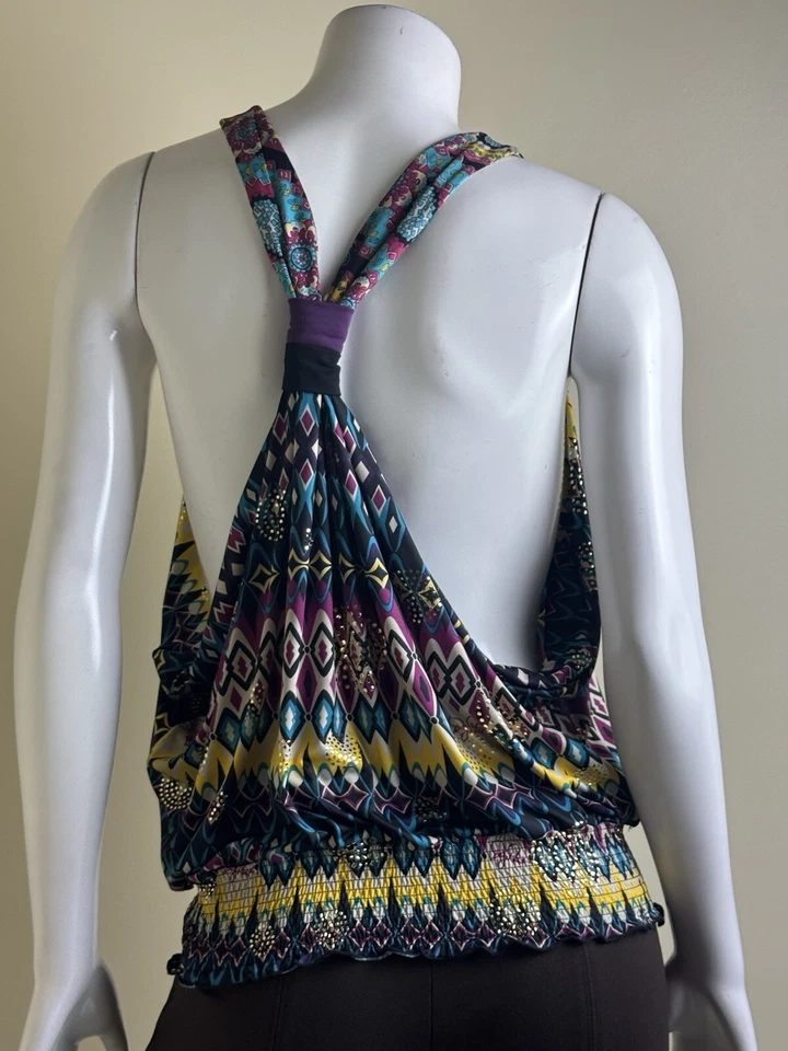 Camiseta sin mangas Baby Phat para mujer cuello halter talla S (B.141) Foto 3 de 4