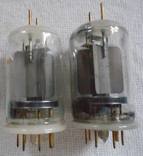 (2) Used Amperex 5894 Dual Pentode for Oscillator, Modulator, & Amplifier