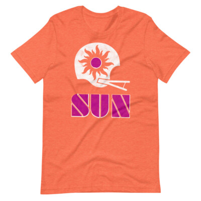 Southern California Sun WFL Football Vintage Style Tee Shirt T-Shirt