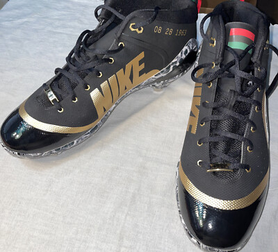 NEW Nike Zoom Trout 4 BHM Black History Month Baseball Cleat Shoe Size 15 AH7577