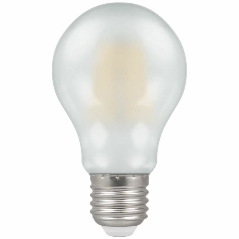 Crompton LED GLS Filament Pearl Dimmable 7.5W 2700K  ES E27 5969 standard bulb