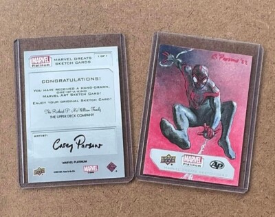 2023 Upper Deck Marvel Platinum Greats Sketch Cards Casey Parsons