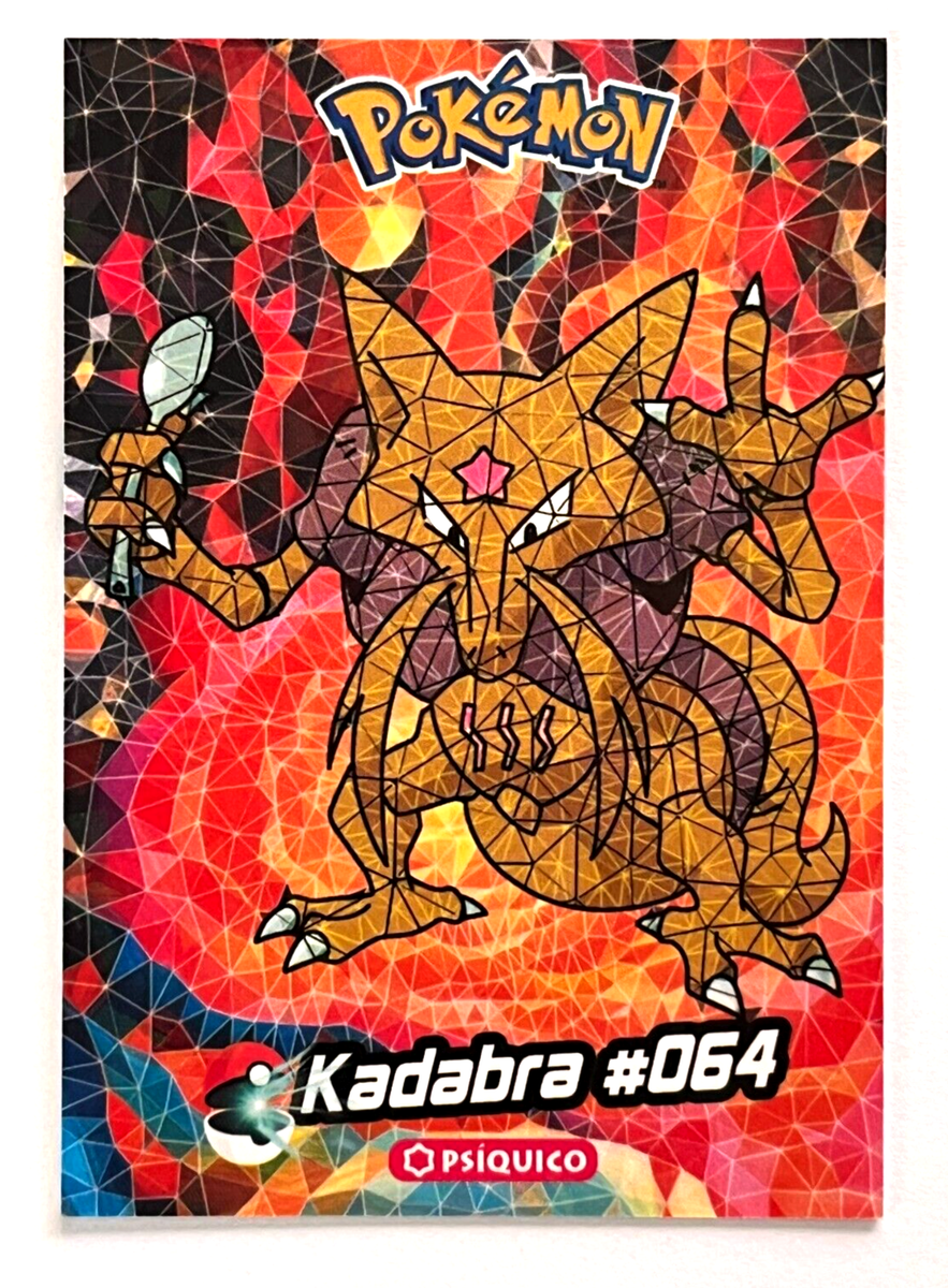 2025 POKEMON STAINED GLASS Crystal Card #064 KADABRA Kanto Peru