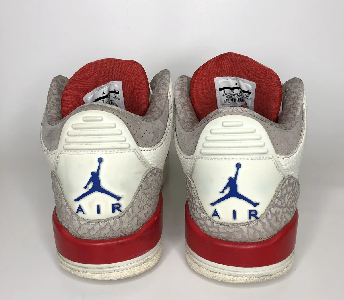 Nike Air Jordan 3 International Flight White Red Size 8 eBay