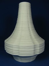 70´s Pop Art Design Heinrich & Co.unglazed relief porcelain vase 1970   19 cm