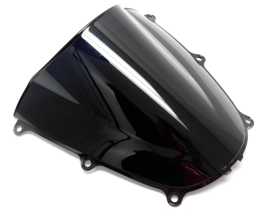 Черное двойное пузырьковое ветровое стекло ABS для Honda CBR600RR 2005-2006 годов выпуска - Изображение 2 из 4