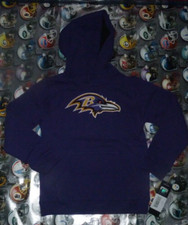 NEW NFL Baltimore Ravens Football Hoodie Hooded Sweatshirt Kids Boys S 4 NWT